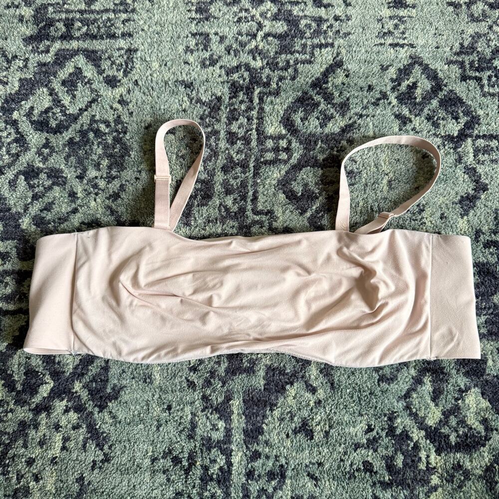 Aerie SMOOTHEZ Wired Bra-Ish Bralette Pale Nude Colored Size 40C - Picture 3 of 10
